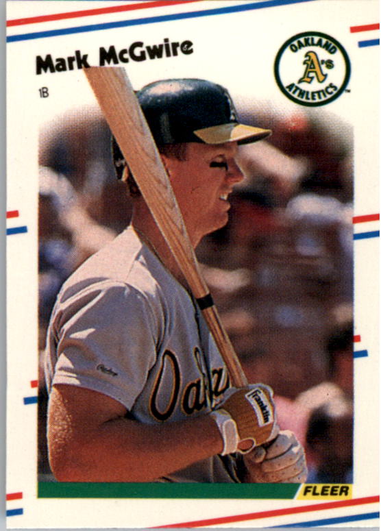 1988 Fleer Mini Baseball Cards 046      Mark McGwire